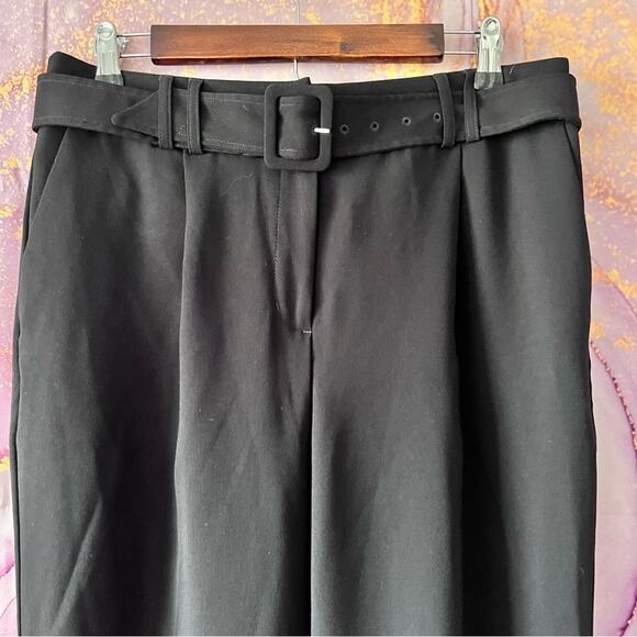 5/$30 Express Slacks Trousers Pants with Belt Black 8 - Picture 5 of 5